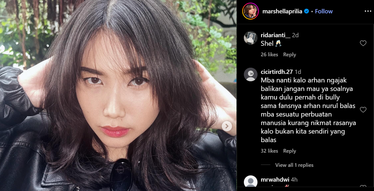 postingan Marshella Prilia [instagram]
